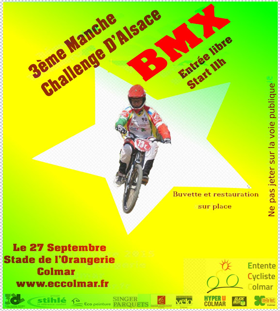 Invitation pour la 3ème manche du Challenge d’Alsace BMX 2015 dimanche 27.09 à Colmar